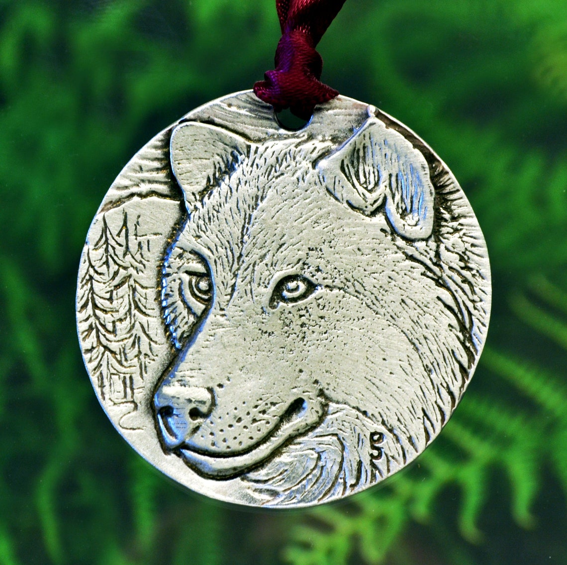 Wildlife Wolf Christmas Ornament Wolf Christmas Decoration by | Etsy