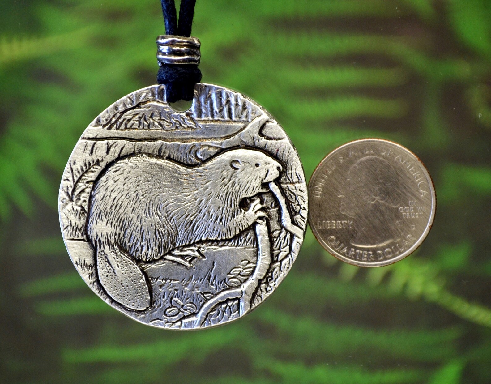 Beaver Necklace Pendant Beavers Wildlife Jewelry Etsy