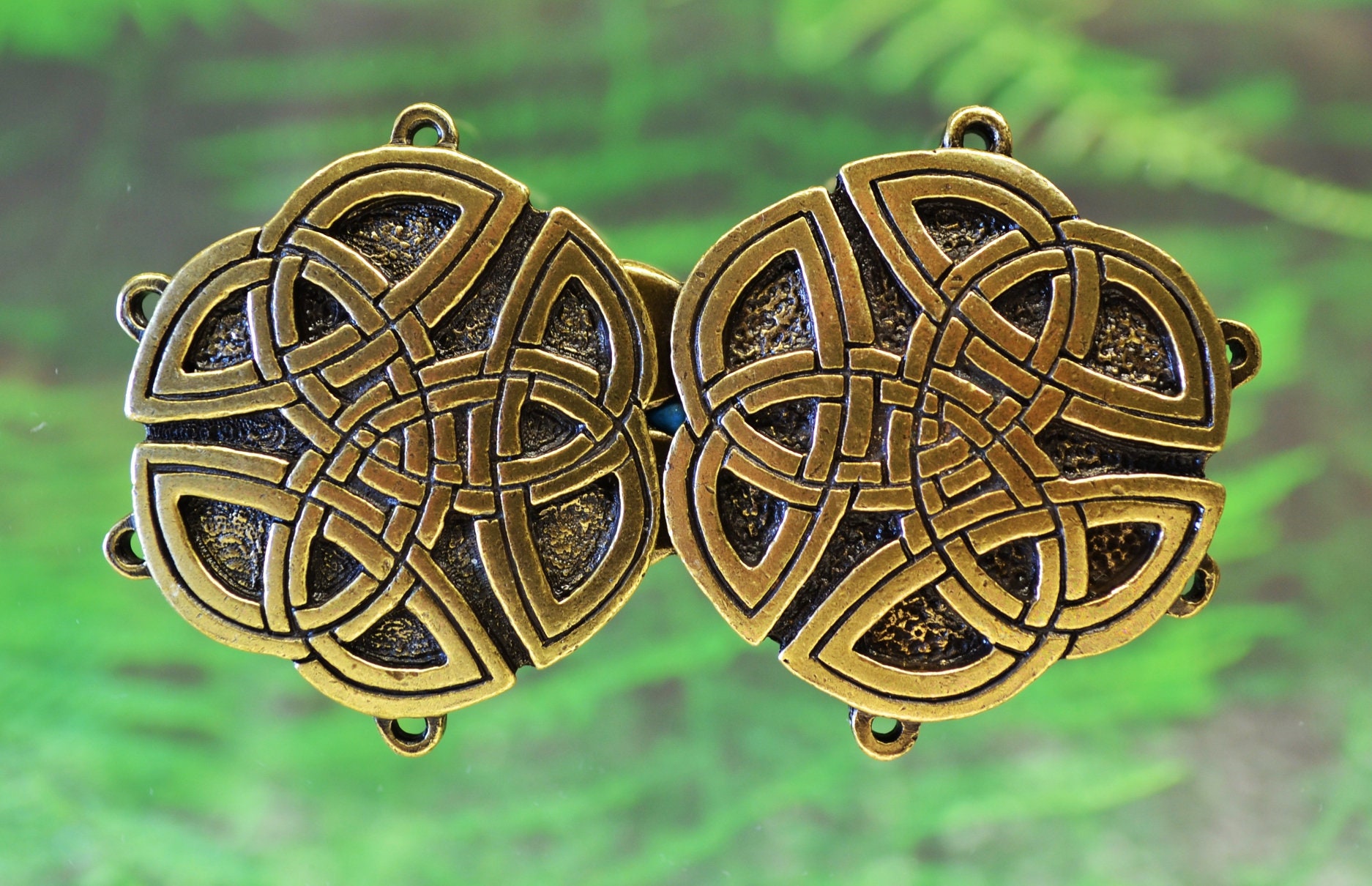 Celtic Knot Cloak Clasp Round Celtic Cape Clasp in Fine Etsy