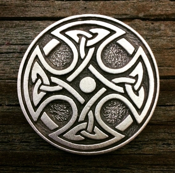 Celtic Cross Trinity Knot Pewter Brooch Celtic Jewelry | Etsy