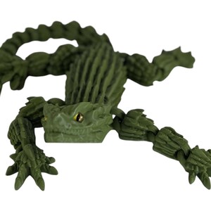 3D Printed Snakes and Dragons, articulating