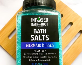 Relaxing Mermaid Kisses Bath Soak Sea Salt Coconut Milk Oil Free Bath Salts