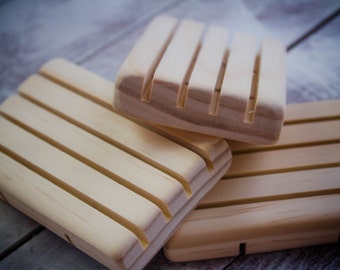 Plat naturel de savon de pin, plat de savon de vidange, plat de savon en bois, support de savon, support de savon, plate-forme de savon, économiseur de savon en bois, bois normal