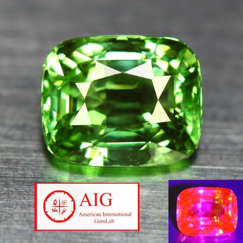 15.91カラット_素晴らしい宝石_100%天然非加熱チタン石グリーン