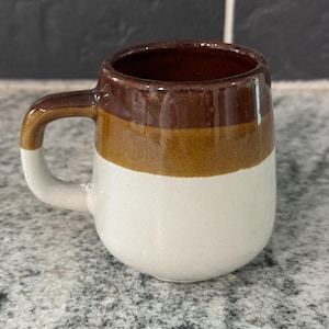Vintage Brown Ceramic Coffee Mug