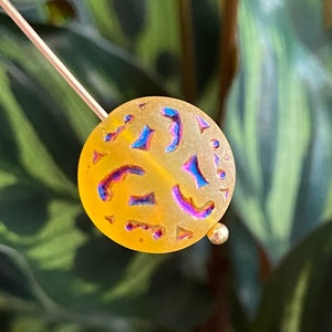 Czech Glass Beads - Round Beads - Focal Beads - Lentil Beads - Coin Beads - 14mm - 8 pcs