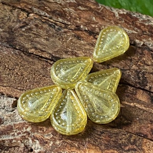 Drop beads - Czech glass beads - Teardrop beads - Glass teardrop beads - 14x10mm - 10 pcs