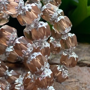 Czech glass beads - Cathedral beads - Crown beads - New czech beads - Fire polish beads - Choose size