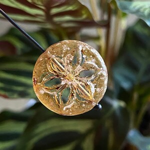 Czech Glass Beads - Flower Beads - Focal Beads - Star Flower Bead - Coin Beads - 18mm - 2 pcs