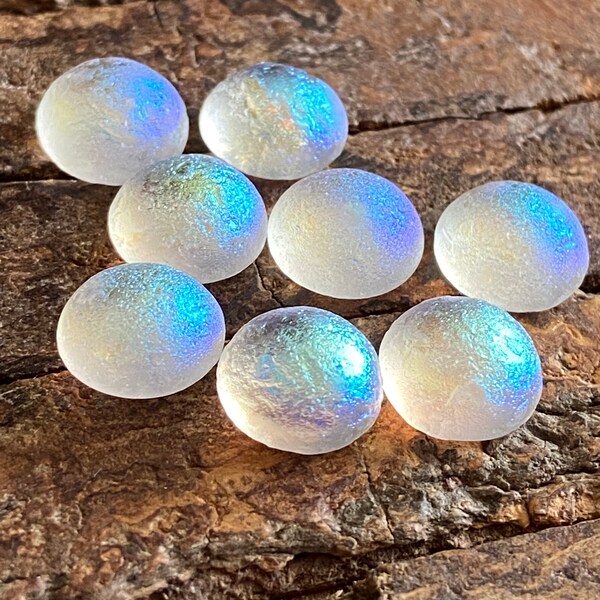 Czech Glass Cabochon - Glass Cabochon - Czech Cabochon - Round Cabochon - Faceted Beads - 10mm - 10pcs