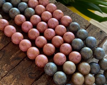 Czech Glass Beads - Czech Beads - Picasso Beads - Round Beads - Druk Beads - 8mm - 18pcs