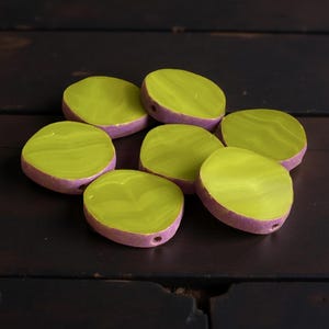 Czech Glass Beads - Czech Beads - Irregular Coin Beads -  15mm - 8pcs