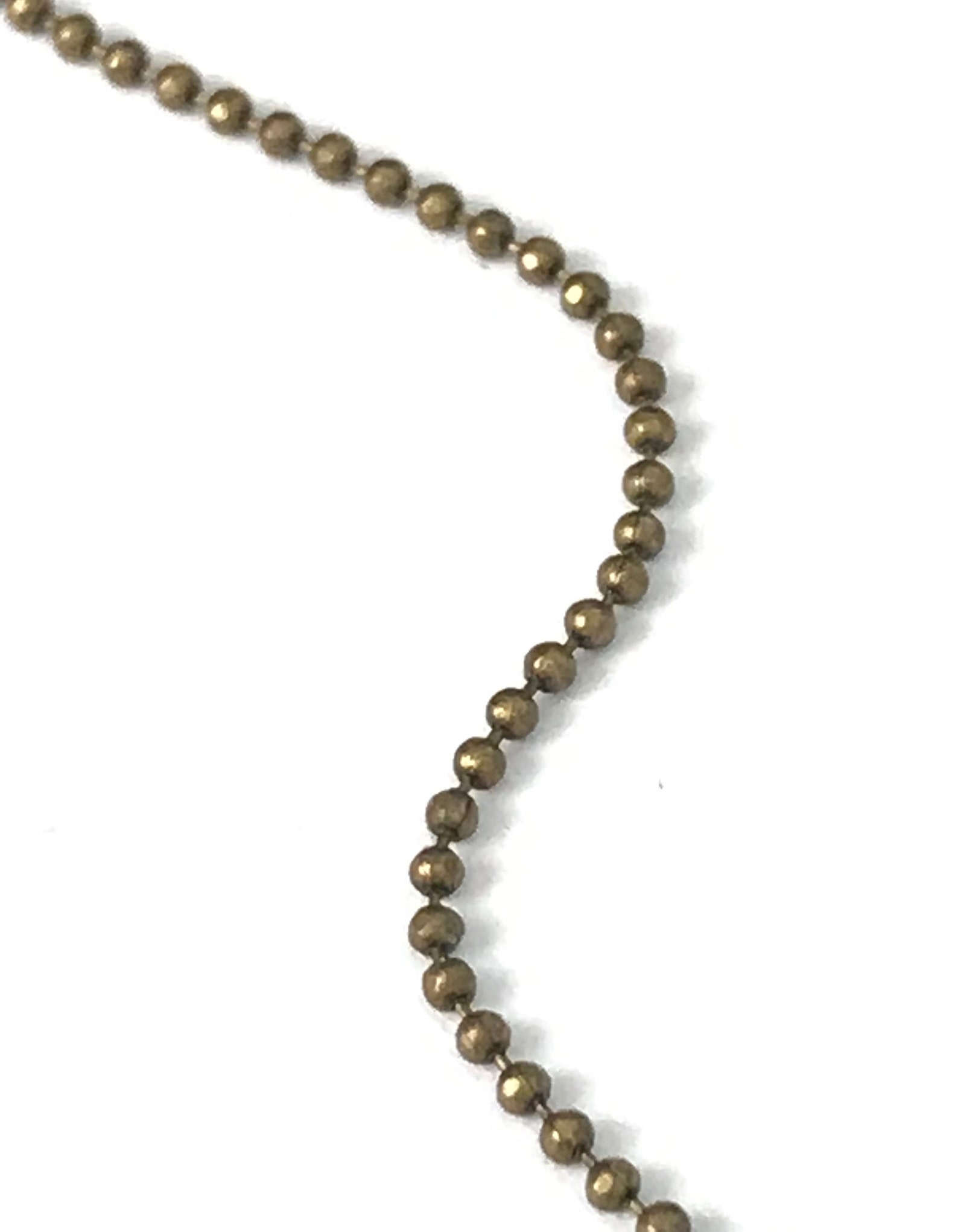 Antique Brass Ball Chain Brass Chain Antiqued Brass Chain Etsy