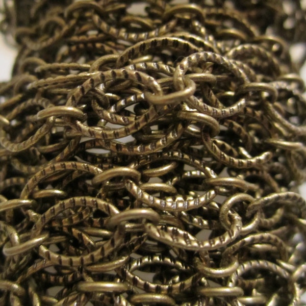 Antique Brass Chain - Ox Brass Chain - Brass Chain- Oval Chain - Fancy Chain