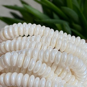 Spacer beads - Czech beads - Saucer beads - Czech glass beads - Glass beads - 6mm - 50 pcs