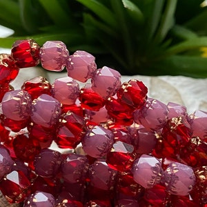 Czech glass beads - Cathedral beads - Crown beads - New czech beads - Fire polish beads - Choose your size