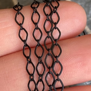 Jet Matte Black Cable Chain - Matte Black Chain - Black Chain - Black Cable Chain - Chain
