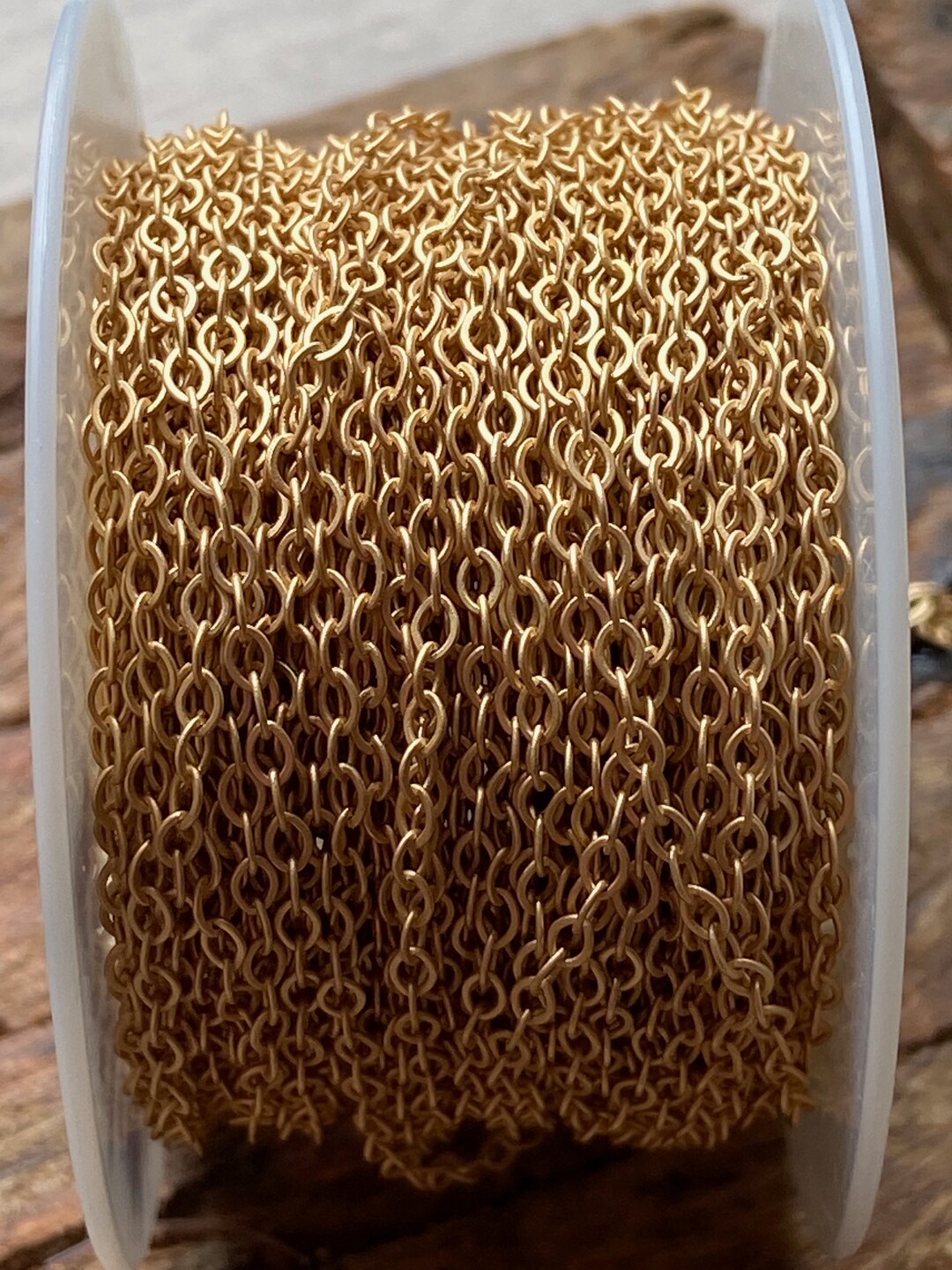 Matt Gold Chain Matte Gold Cable Chain - Matte Gold Chain - Gold Chain - Gold Cable ...
