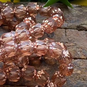 Czech glass beads - Cathedral beads - Crown beads - New czech beads - Fire polish beads - Choose your size