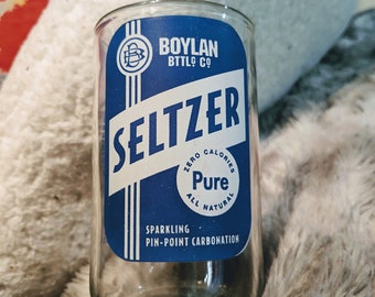 YAVA Glass - Boylan's Pure Seltzer Glass Made from a Recycled Bottle