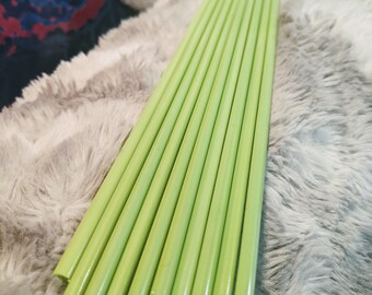 Effetre Pastel Pea Green Thin Glass Rods COE 104