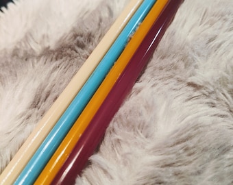 Effetre Ivory Turquoise Carmel Brown Glass Rods COE 104