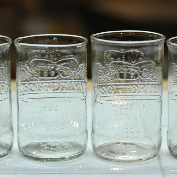YAVA Glass - Recycled IBC Cream Soda Bottle Glasses (Set of 4)