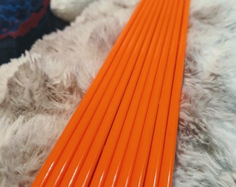 Effetre Carrot Red Thin Glass Rods COE 104