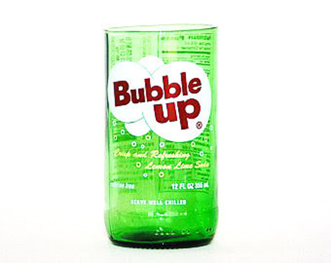 YAVA Glass Recycled Bubble up Soda Bottle Glass Etsy