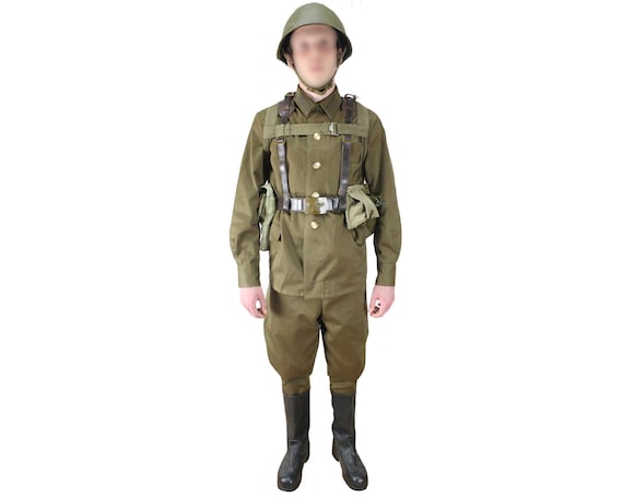 Soviet M69 Military Uniform, USSR WW2 Uniform, Red Army Soldier