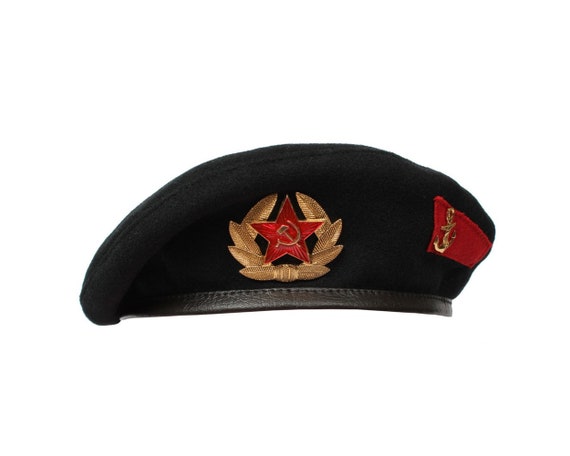 Soviet Army Beret | Marines Black Beret | USSR Military  display picture 1