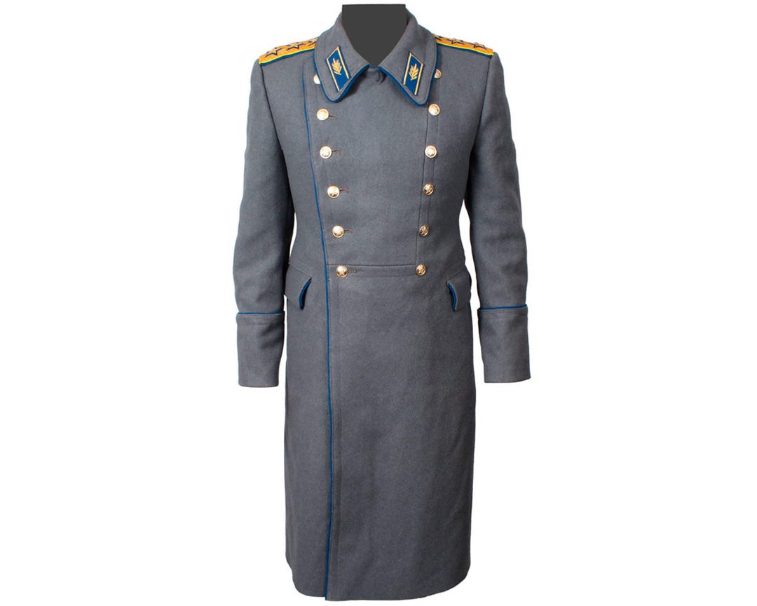 Soviet Security Generals Woolen Long Winter Overcoat, USSR Overcoat ...