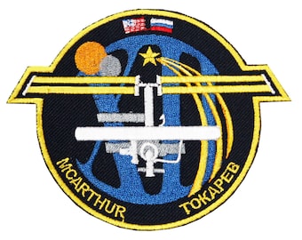 Toppa ricamata da cucire/stirare/agganciare con velcro della missione spaziale ISS Expedition 12