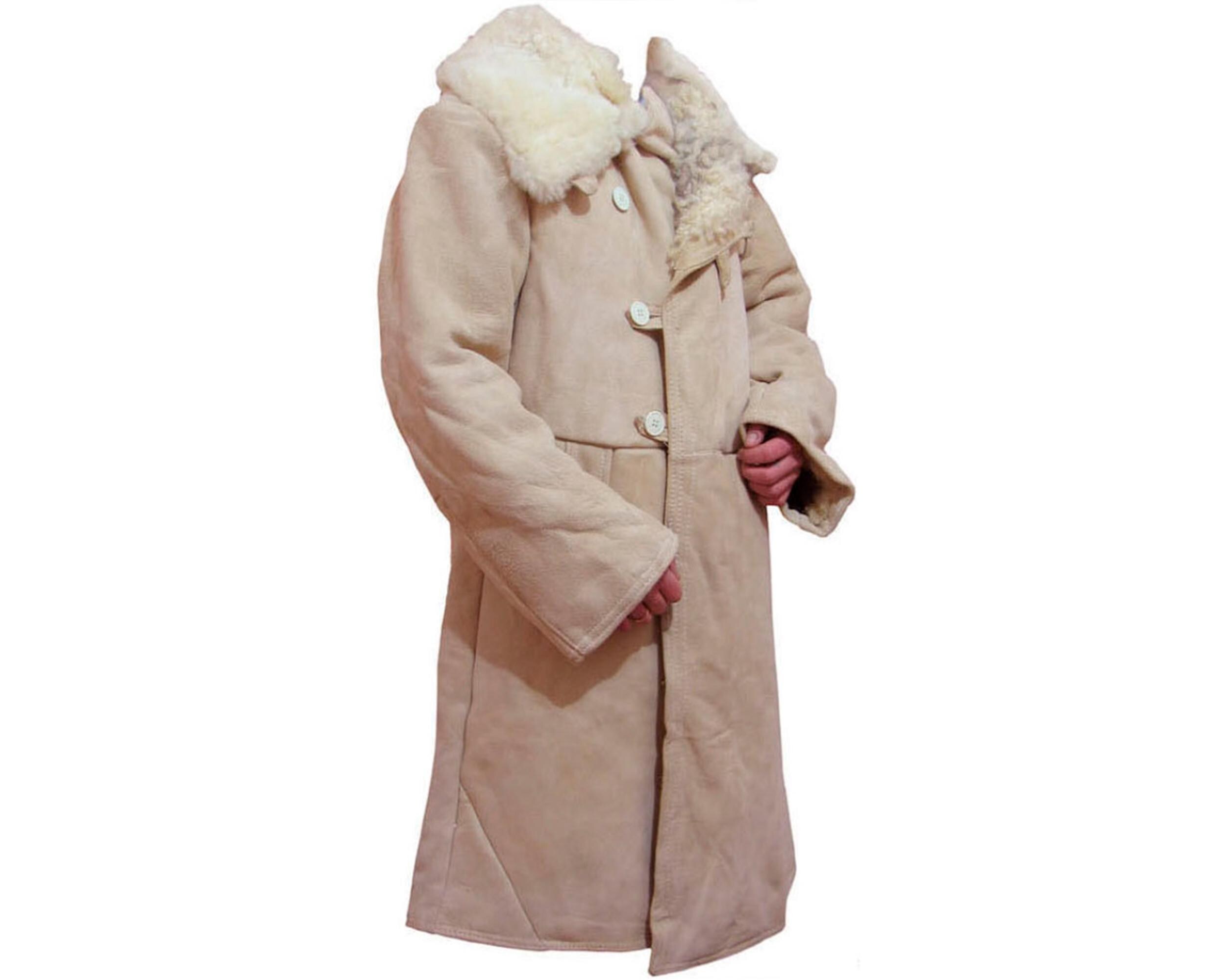 Soviet Suede Generals White Long Coat, General Black Coat, USSR Overcoat, Soviet Military Uniform, Red Army Coat, Soviet Vintage Gift