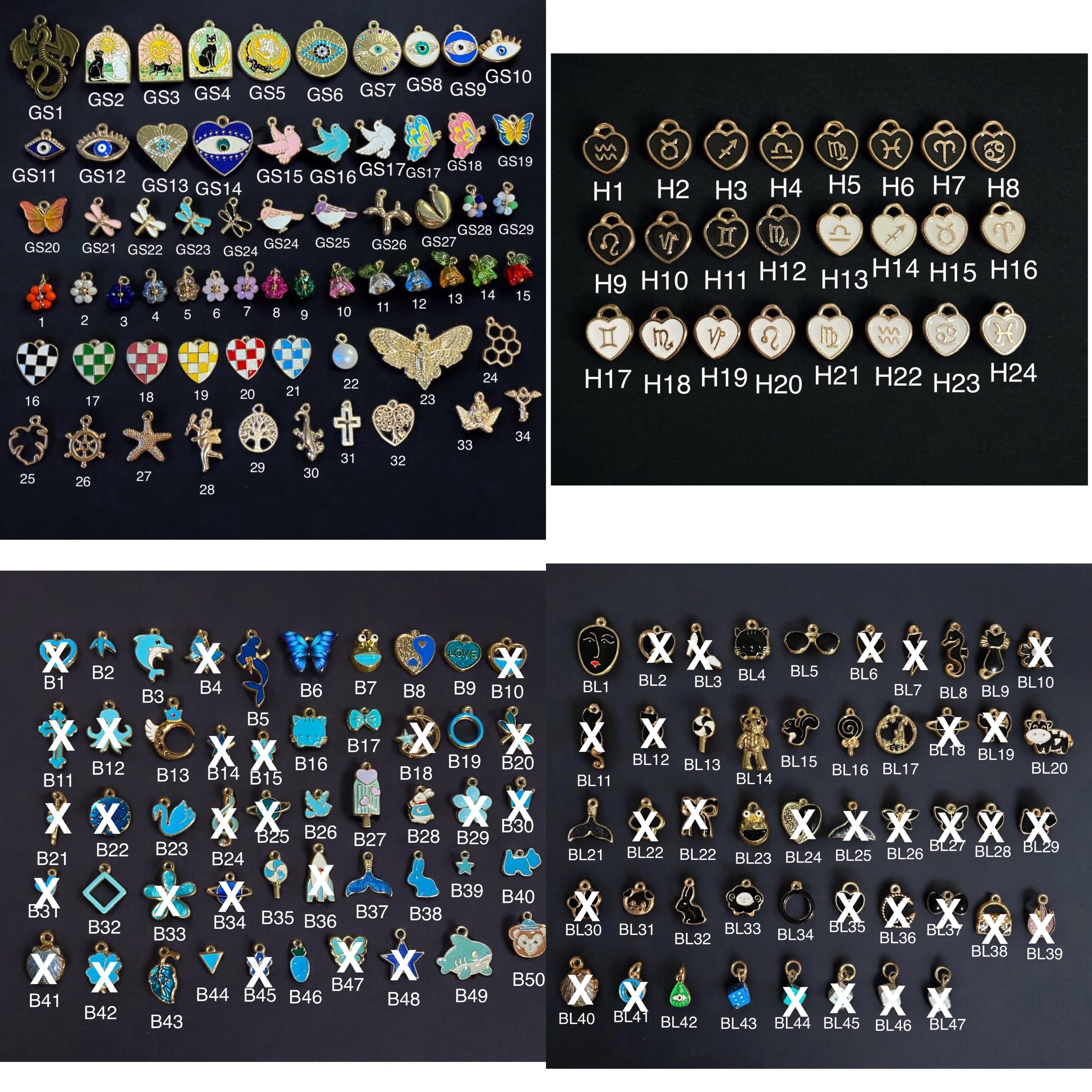 Personalisierte Charm-Taschenkette, personalisierte Taschenkette, Wähle deine eigenen Charms, Geschenke für Sie, Taschenaccessoires