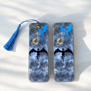 Fantasy Dragon Bookmark, Fourth Wing Bookmark, Book Gifts, Book Accessories, Gifts for Her, Customizable Bookmarks, Back to School