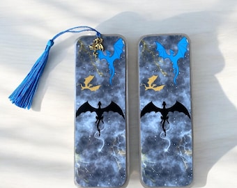 Fantasy Dragon Bookmark, Fourth Wing Bookmark, Book Gifts, Book Accessories, Gifts for Her, Customizable Bookmarks, Back to School