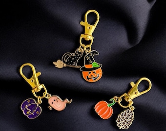 Custom Halloween Bag Charm, Build Your Own Spooky Bag Charm, Halloween Accessories, Spooky Accessories, Purse Gifts, Bag Charm Clip