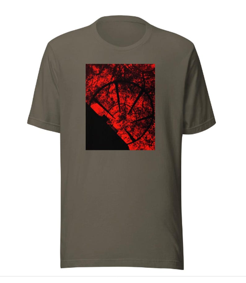Red Spiral Premium Designer T-Shirt