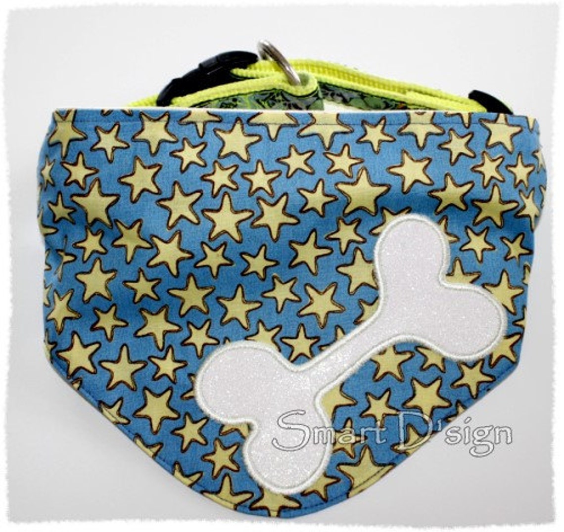 ITH Machine Embroidery Design 8 Dog Collar Bibs Bandanas 6x10 Etsy