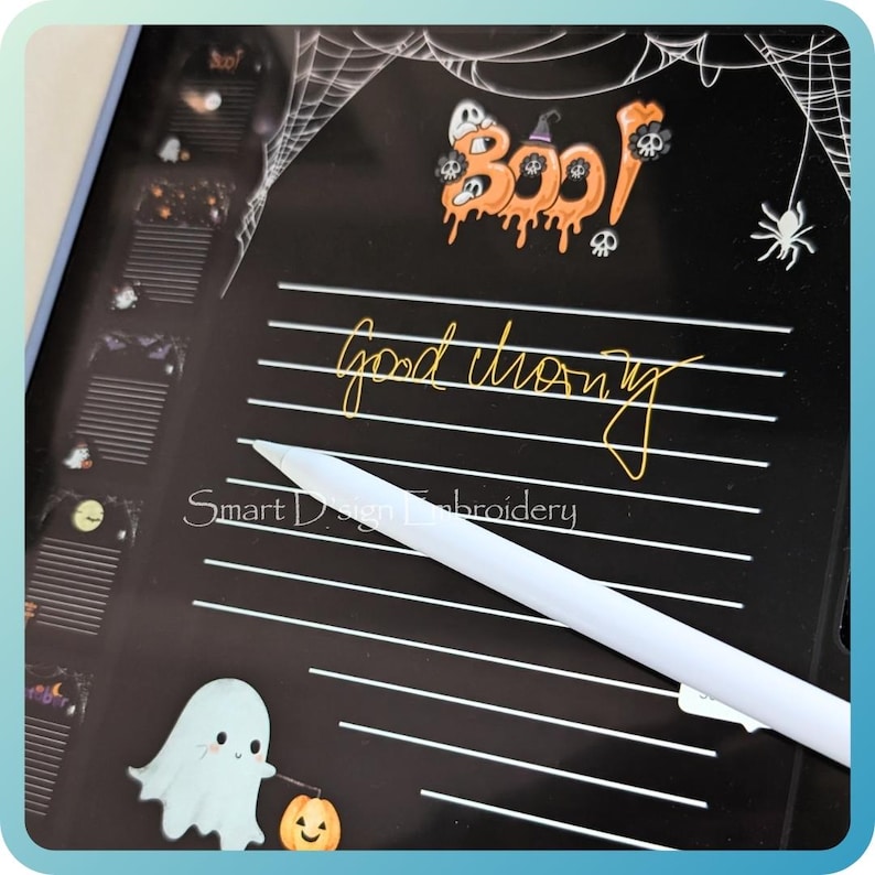 October Notepad 10 Halloween Printable Notepad Pages A4 - PDF Instant Download - Spooky ...