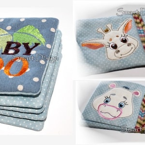 Baby Zoo 9+1 Embroidery Designs Animals with Fringed Mane Smart D&#39;sign