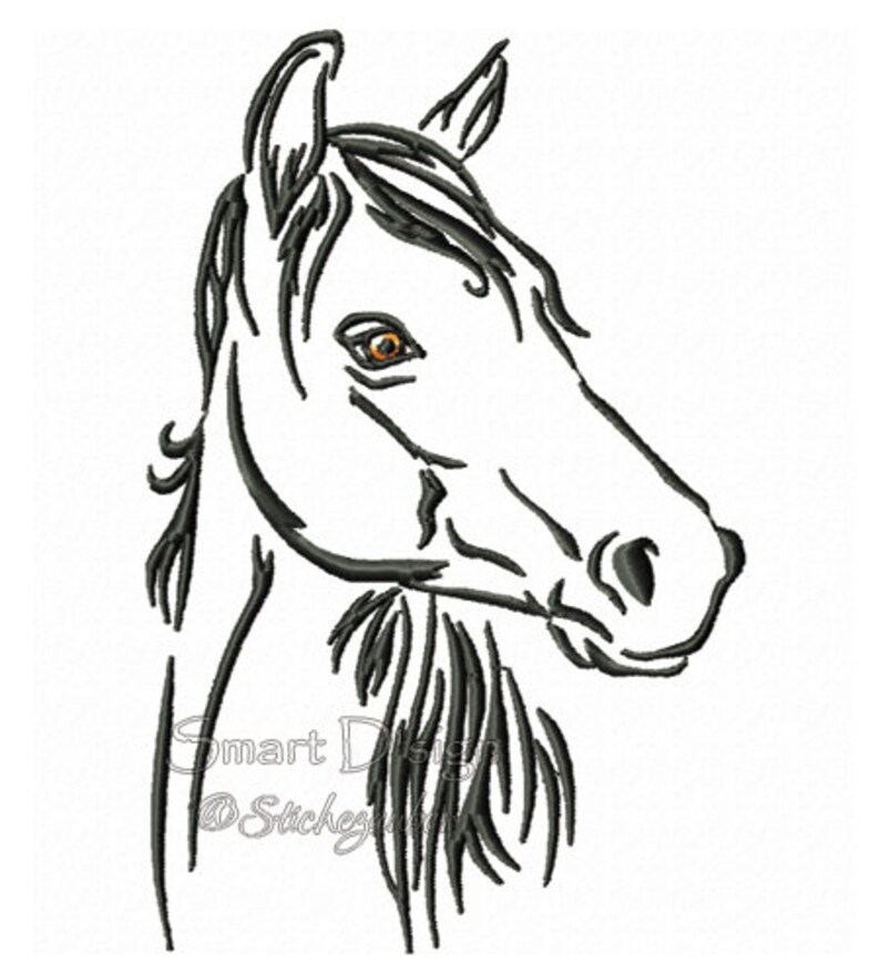 10 Designs beautiful Horses Embroidery Files Etsy Canada