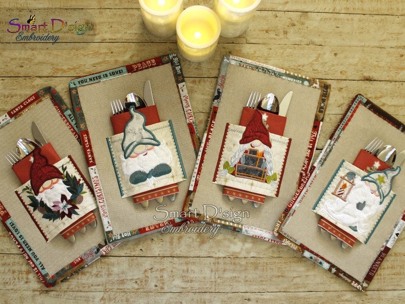 ITH Cutlery Holder for Placemats 5x7 Inch 13x18 Cm Machine Etsy UK
