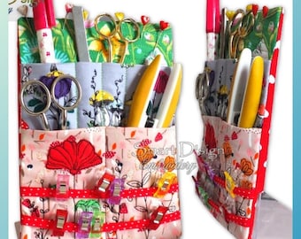 Stand-Up ITH CRAFT Usher A5 for 6x10 inch hoop Machine Embroidery Design | Desktop Organiser | No Sewing| Smart D'sign