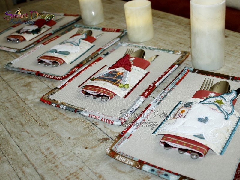 ITH Cutlery Holder for Placemats 5x7 inch 13x18 cm Machine Etsy