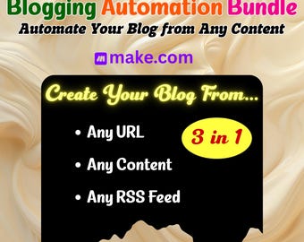 Make.com Blog Automation Bundle(3-in-1): SEO Content Creator