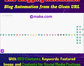 Make.com URL to Blog Automation Blueprint: SEO & Social Media Content (Digital Download)