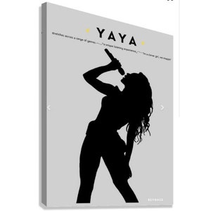 YAYA | ビヨンセのアファメーションにインスパイアされた印刷可能なウォールアート | デジタルダウンロード | 歌詞カウボーイ・カーター | ホームデコレーションプリント