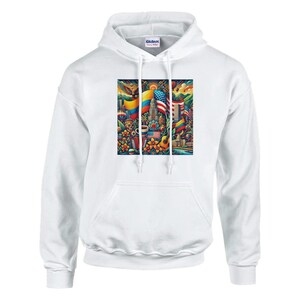 Colombian-American Culture Men&#39;s Hoodie: Bold and Comfortable Heritage Design
